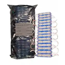 200 Adet 12 Volt 1.5 Watt 3 Lensli Turkuaz 2835 SMD Led Modül IP65 1 Paket