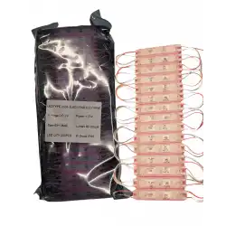 200 Adet 12 Volt 1.5 Watt 3 Lensli Pembe 2835 SMD Led Modül IP65 Modül 1Paket