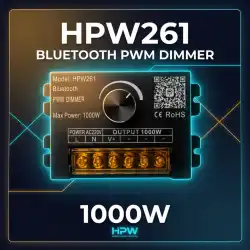 220 Volt 1000 Watt Modül Neon ve Şerit Led Bluetooth ve Manuel HPW261 Dimmer