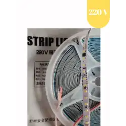 220 Volt 8 mm 2835 SMD 3000 K Günışığı İç Mekan 120 Ledli 10 Metre Şerit Led