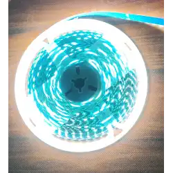 220 Volt 8 mm 2835 SMD 6500 K Beyaz İç Mekan 120 Ledli 10 Metre Şerit Led