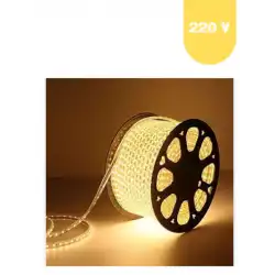 220 Volt Günışığı 3000 K 60 Ledli 3 Çipli Hortum Led 5 Metre Güç Kablosu Dahil