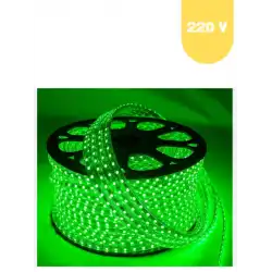 220 Volt Yeşil 60 Ledli 3 Çipli Hortum Led 5 Metre Güç Kablosu Dahil