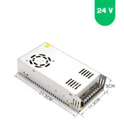 24 Volt 21 Amper Kalın Metal Kasa Fanlı Trafo