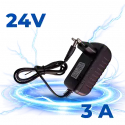 24 Volt 3 Amper 72 W Priz Tipi Plastik Kasa Adaptör