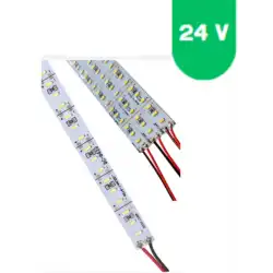24 Volt 4014 Ledli 4000K Naturel Beyaz Işık 144 Ledli Alüminyum Çubuk Bar 1 Metre