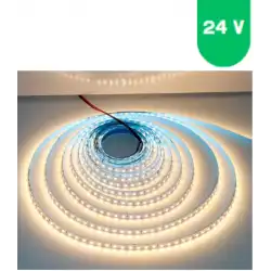 24 Volt 8 mm Pixel 3000 K Günışığı İç Mekan 120 Ledli 10 Metre Şerit Led