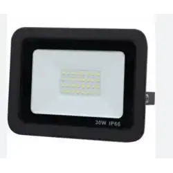 12-24 Volt 30 Watt Siyah Slim Kasa 6500K Beyaz Işık IP 65 Led Projektör