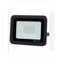 30 Watt Siyah Slim Kasa 6500K Beyaz Işık IP65 Led Projektör