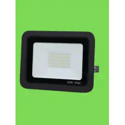 30 Watt Siyah Slim Kasa Yeşil Işık IP65 Led Projektör