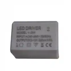 3x1 Watt 320mA 3V-12V Plastik Led Driver 5 Adet