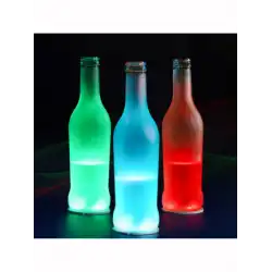 5 Adet Led Işıklı Bardak ve Şişe Altlığı RGB