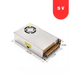 5 Volt 60 Amper Slim Metal Kasa Fanlı Trafo