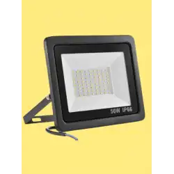 50 Watt Siyah Slim Kasa 3000K Günışığı IP65 Led Projektör