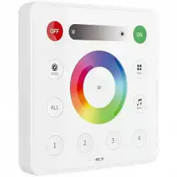5V - 24V RC3 RGB ve RGBW Duvar Paneli 4 Bölge Dimmer Kontrol Uzaktan Kumanda