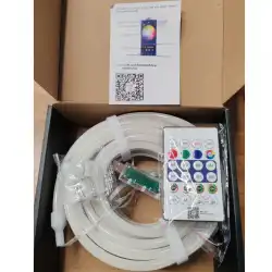 5V 5 Metre Usb Kitli IP65 IC-RGB Pixel Neon Şerit Led Bluetoothlu ve Uzaktan Kumandalı