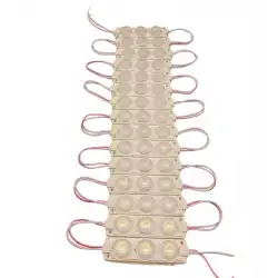 20 Adet 24 Volt 3 Watt 3 Lensli Beyaz 3030 SMD Led Modül IP65