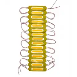 20 Adet 24 volt 2 Watt Sarı - Amber Cob Led Modül IP65