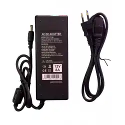 12 Volt 8 Amper 100 Watt Laptop Tipi Plastik Kasa Adaptör