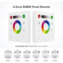 5V - 24V RC3 RGB ve RGBW Duvar Paneli 4 Bölge Dimmer Kontrol Uzaktan Kumanda