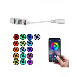 Bluetoothlu Cep Telefonundan RGB Led Kontrol 6A 5-24V