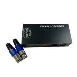 DMX 512 Led Kontrol 4 Kanal RGBW Denetleyici Dijital Ayarlı Decoder 4x8 Amper