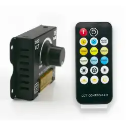 5V - 24V 30A 2 Kanal Çift Renk CCT 17 Tuşlu RF Kumanda ve Manuel Dimmer