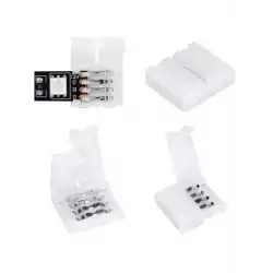 RGB Şerit Birleştirme Aparatı Lehimsiz 4 Pin 10 Adet