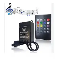 Sese ve Müziğe Duyarlı RGB Şerit Led IR Kontrol 6A 12V