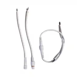 Soketli Plastik Dişi ve Erkek İkili Takım Kablo 2 Pın IP67 Su Geçirmez 5 Adet