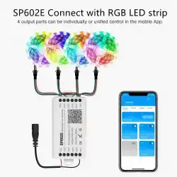 SP602E Argb Pixel Magic APP ve RF Kumanda Kontrol 5-24V