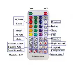 SP611E Sese ve Müziğe Duyarlı Argb Pixel Magic IR Kontrol 5-24V Çift Çıkışlı