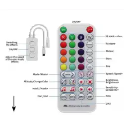 SP611E Sese ve Müziğe Duyarlı Argb Pixel Magic IR Kontrol 5-24V Tek Çıkış