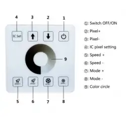 TEK RENK PİXEL ŞERİT KONTROL 12/24V