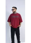 Nightmare Bordo Extra Oversize Tshirt