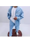 Baby Blue Baggy Eşofman ( Ayarlanabilir Lastik Detaylı)