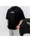 Vetements Siyah Extra Oversize Tshirt