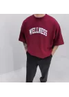 Wellness Bordo Extra Oversize Tshirt