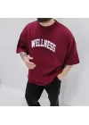 Wellness Bordo Extra Oversize Tshirt