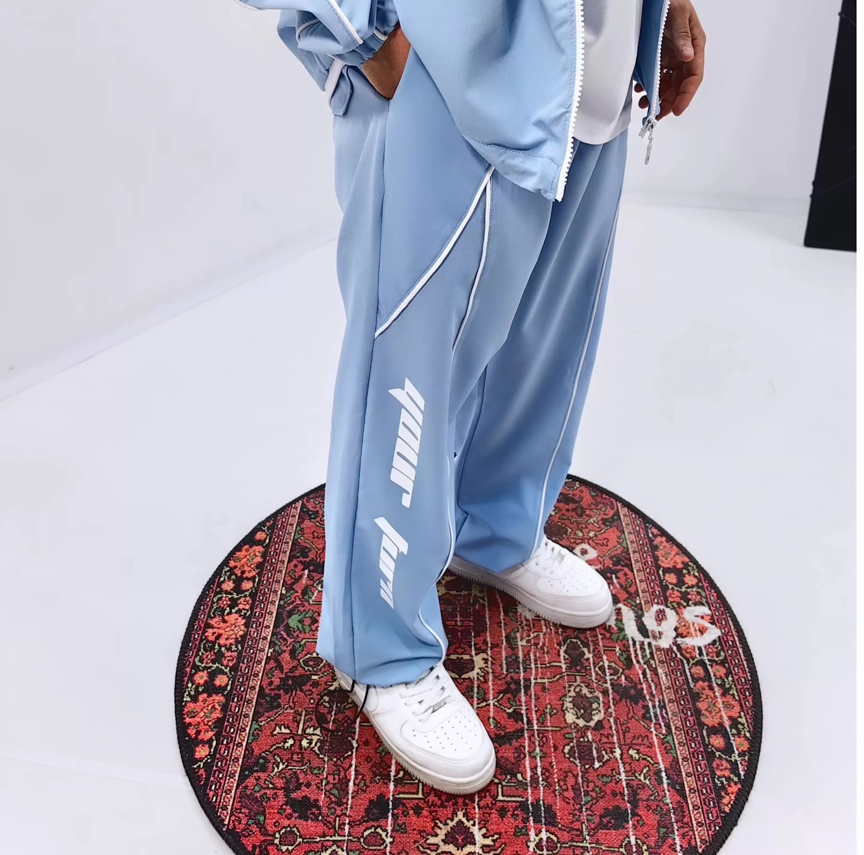 Baby Blue Baggy Eşofman ( Ayarlanabilir Lastik Detaylı)