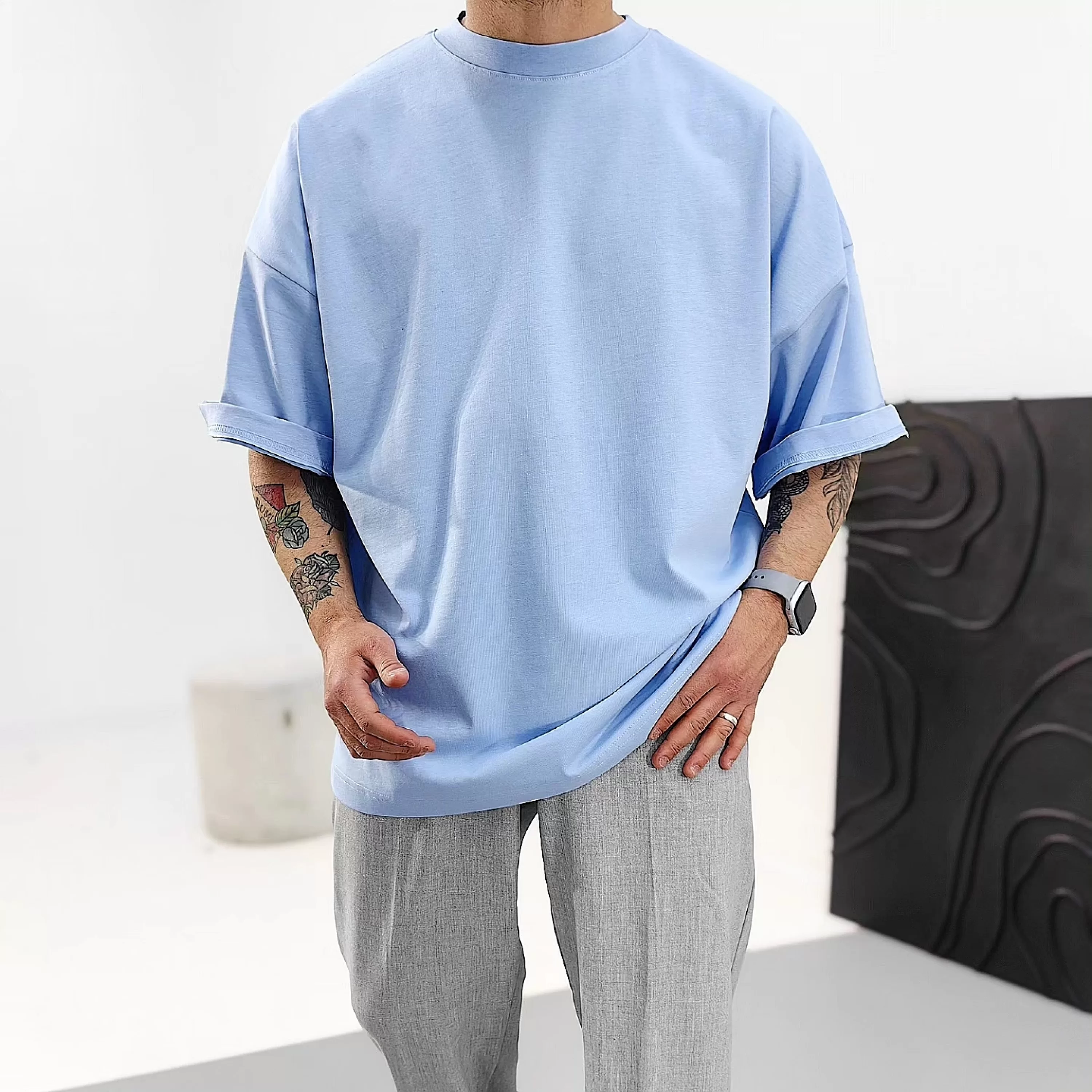 Babyblue Basic Extra Oversize Tshirt