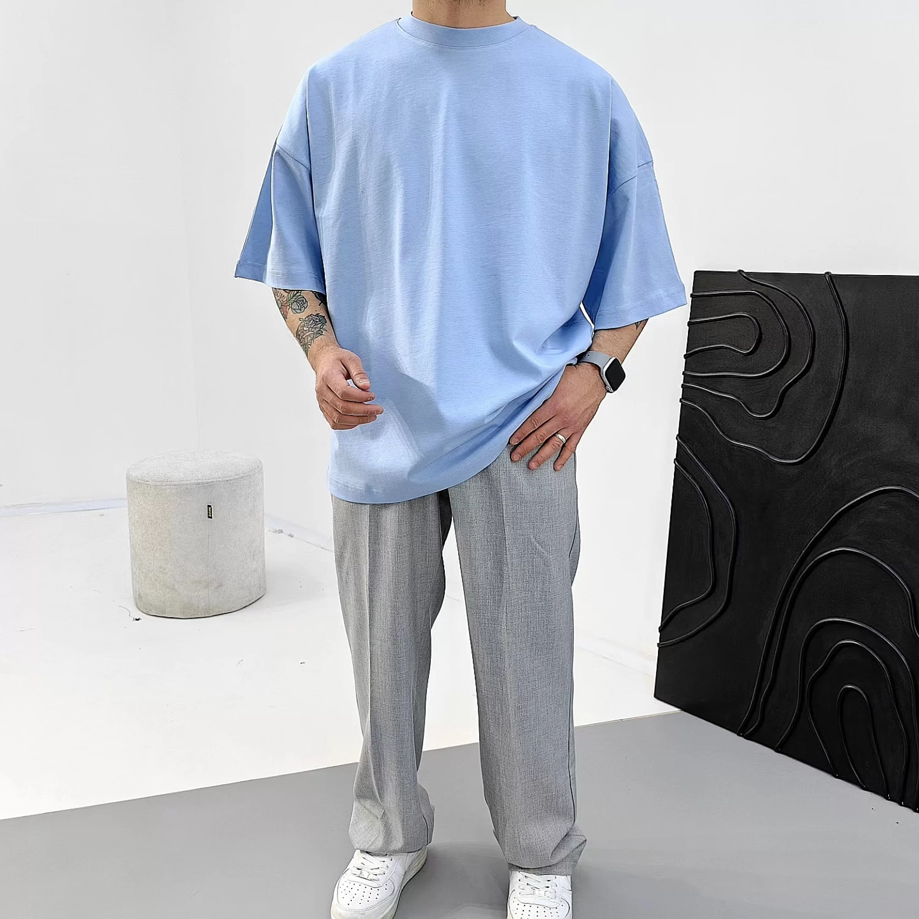 Babyblue Basic Extra Oversize Tshirt