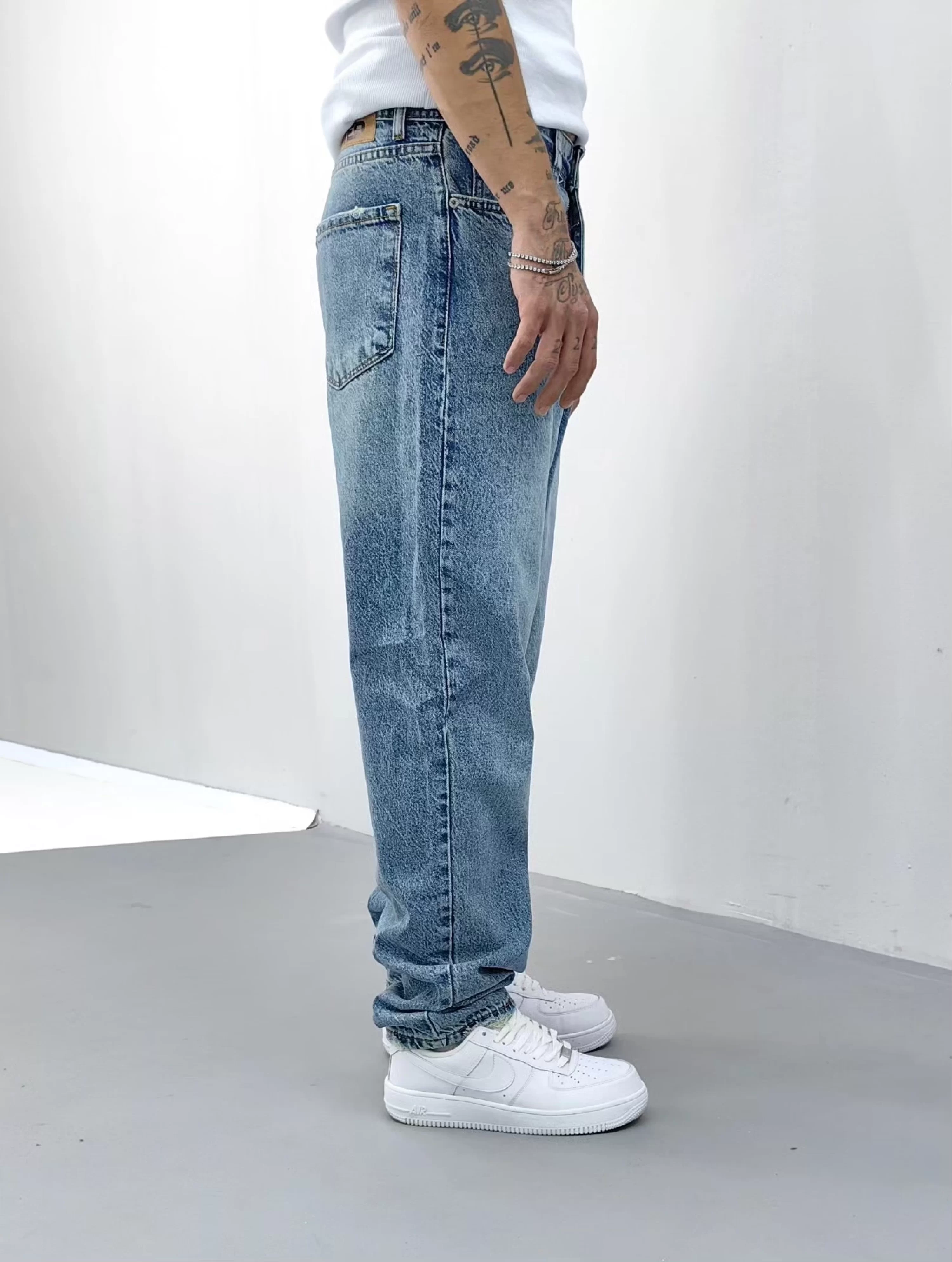 Mavi Baggy Jean Premium Kalite