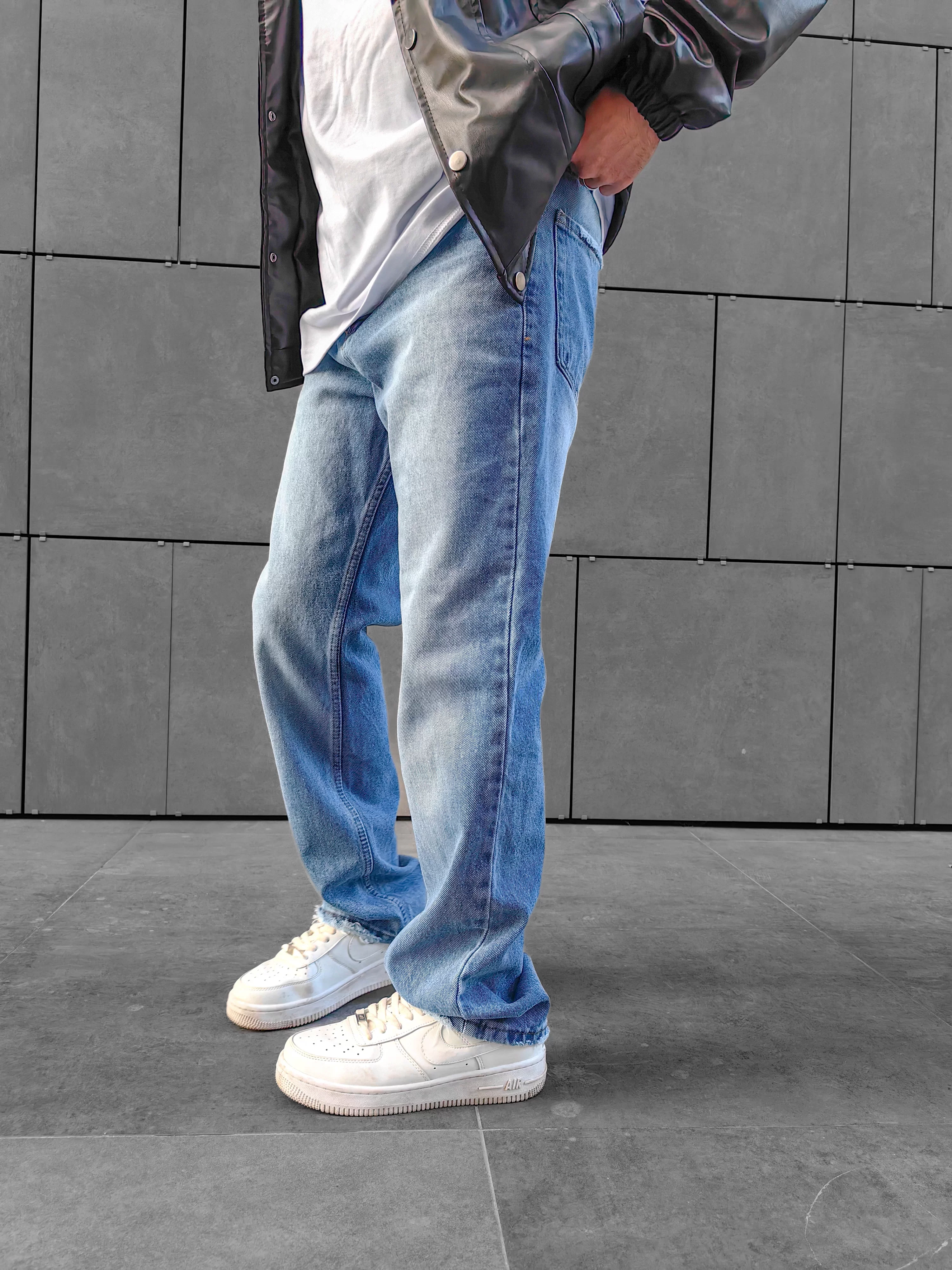 Relax Fit Baggy Açık Mavi Jean