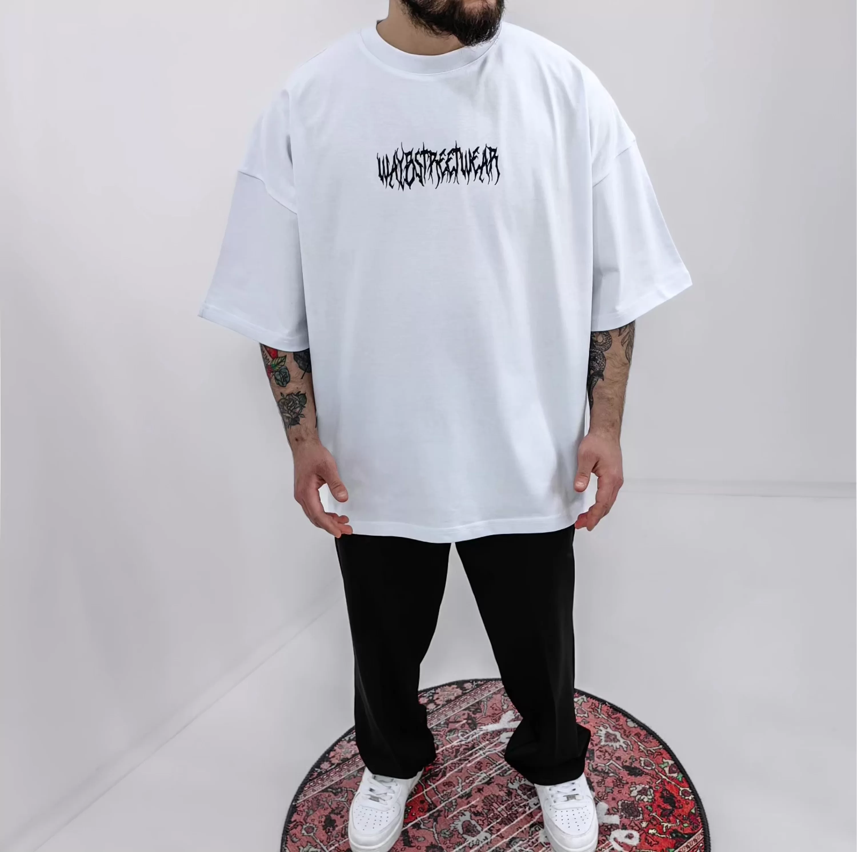 Waybstreetwear Beyaz Extra Oversize Tshirt