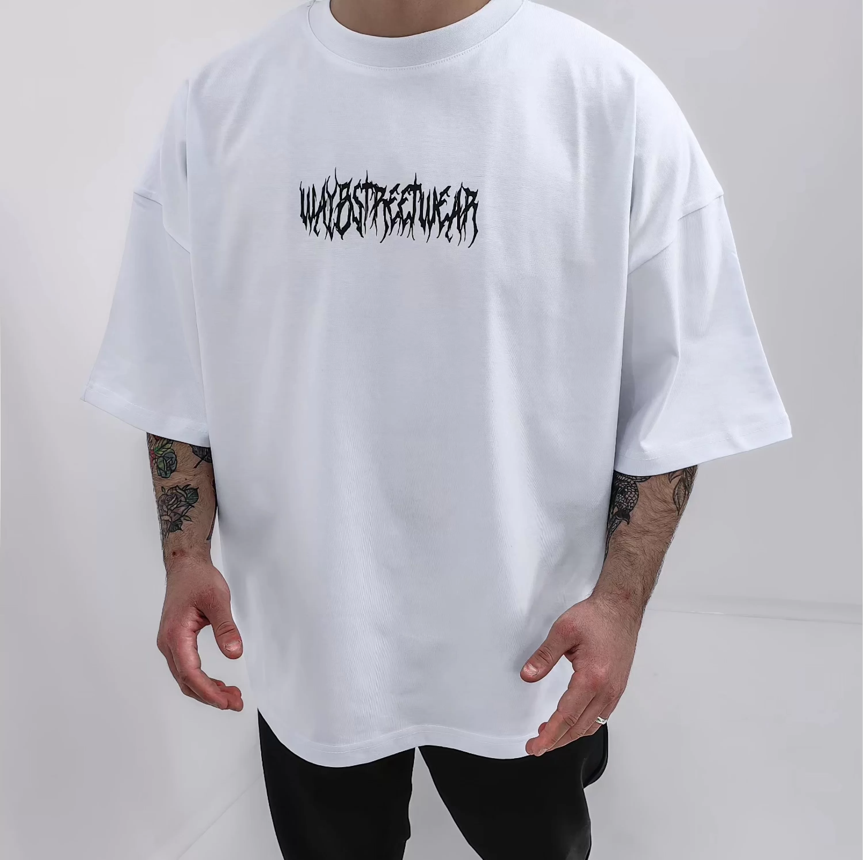 Waybstreetwear Beyaz Extra Oversize Tshirt