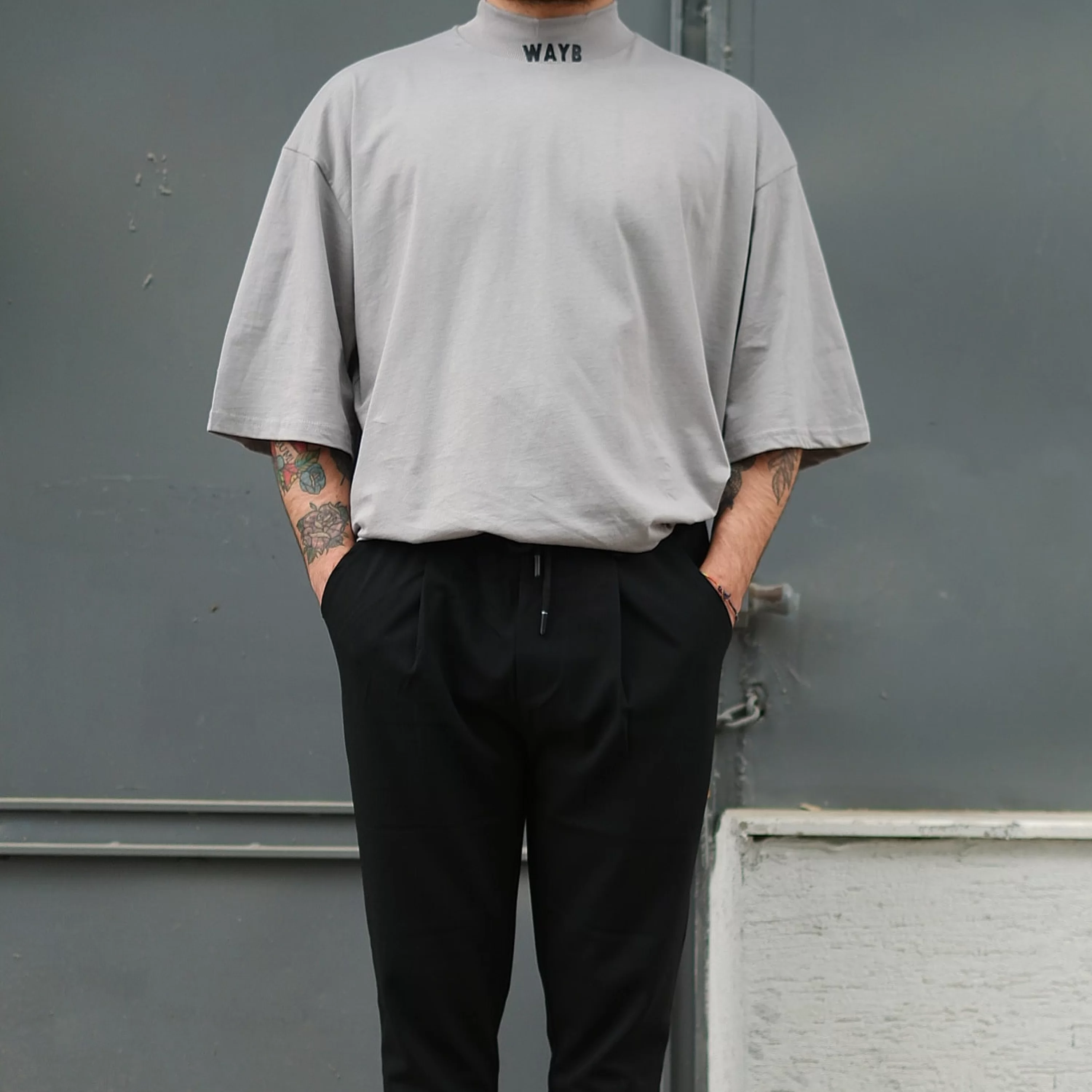 Smoke Gray Wsw Ekstra Oversize Tshirt