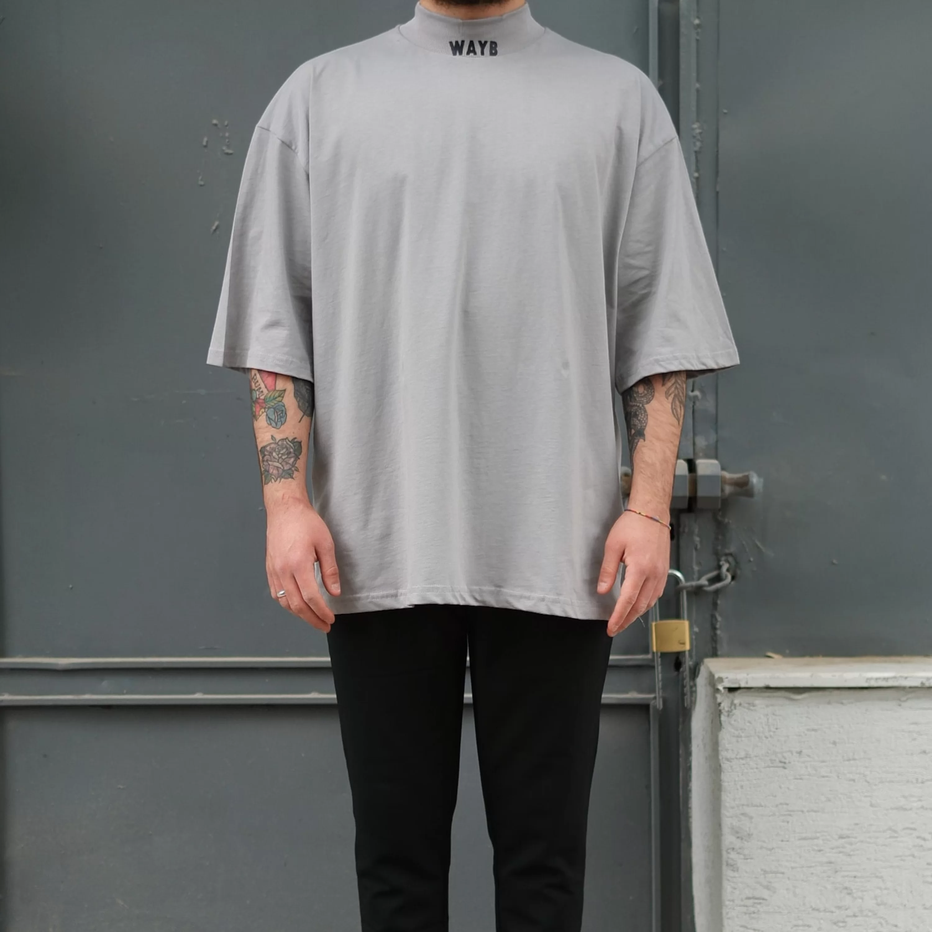 Smoke Gray Wsw Ekstra Oversize Tshirt