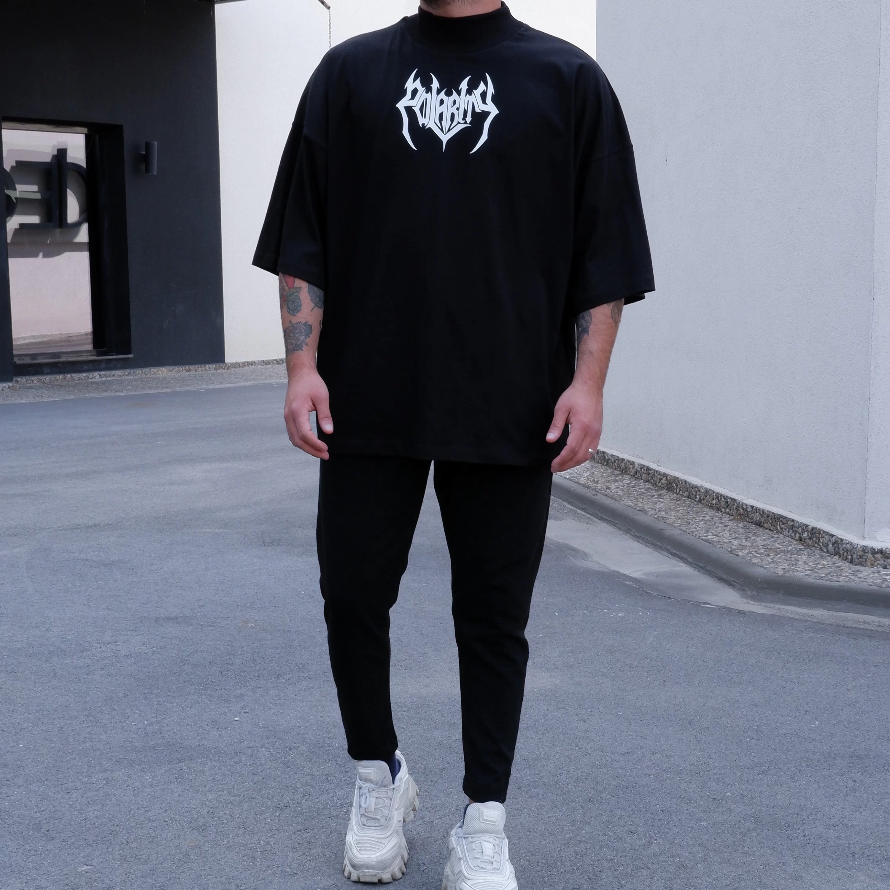 Polarity Boğazlı Ekstra Oversize Tshirt