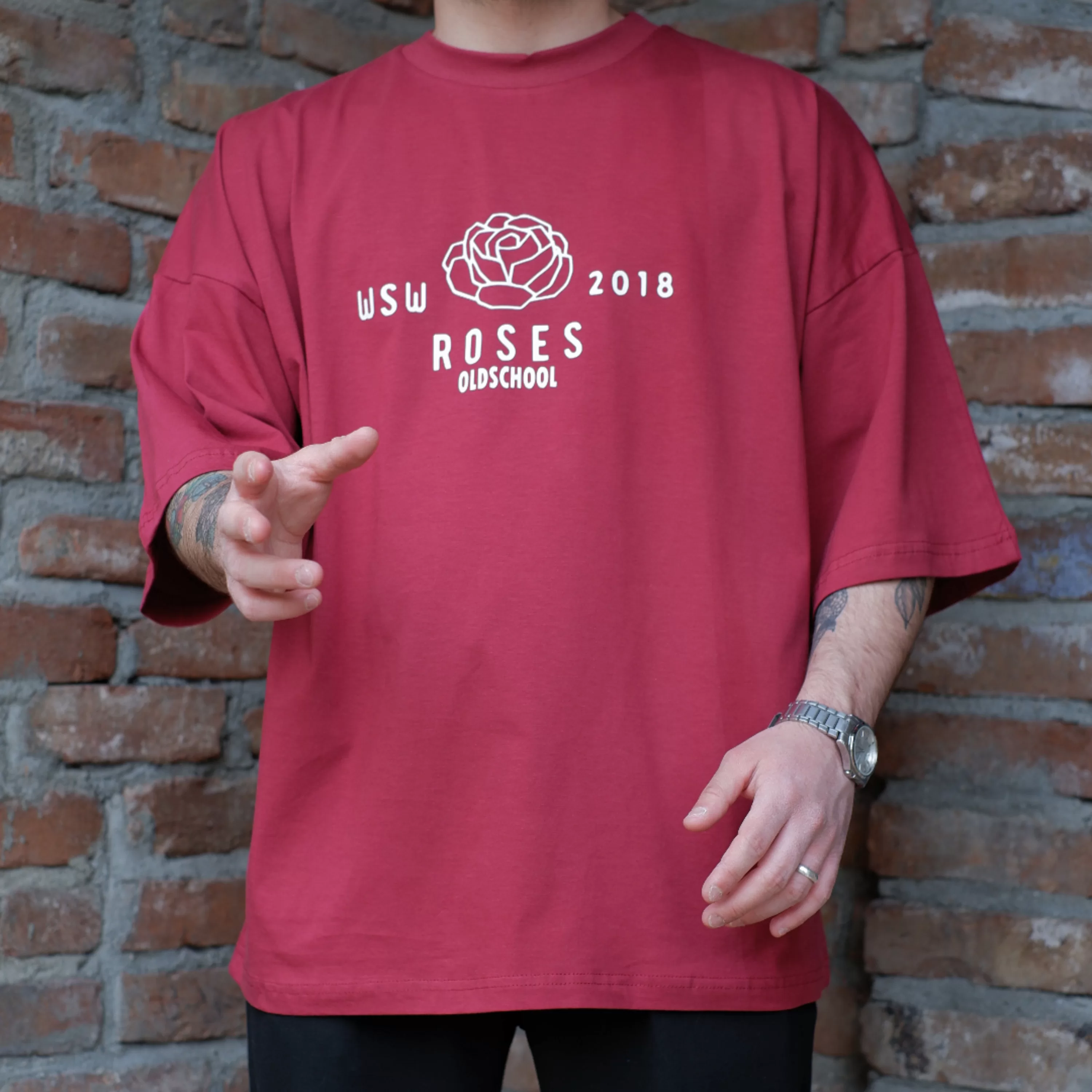 Roses Ekstra Oversize Tshirt